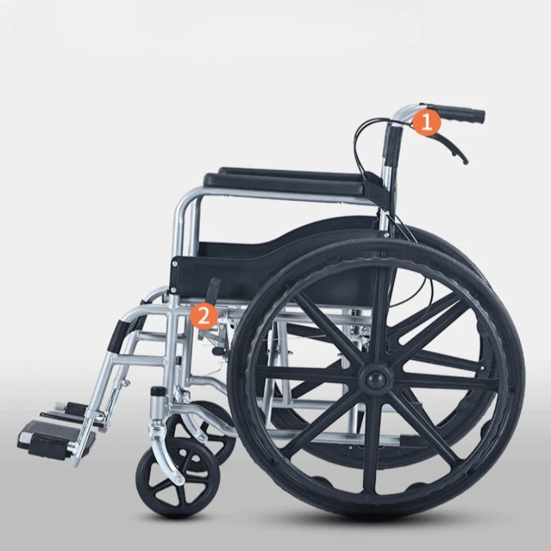 Lenoura Ultra-Lite Foldable Wheelchair | Portable & Comfortable Mobility Aid